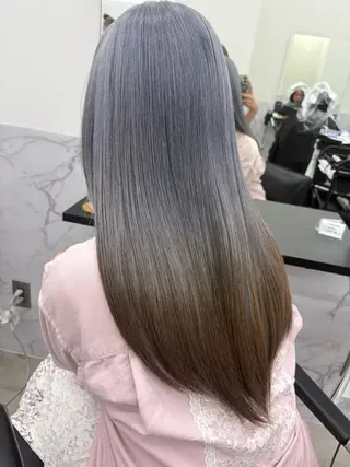 ロング カラー 八代 珠羽のヘアスタイル