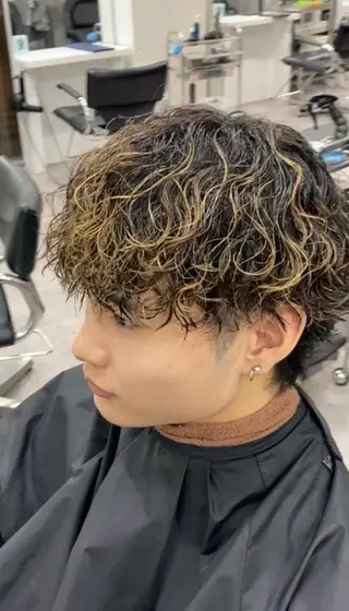 パーマ 💈メンズパーマ特化 金子温貴💈のヘアスタイル