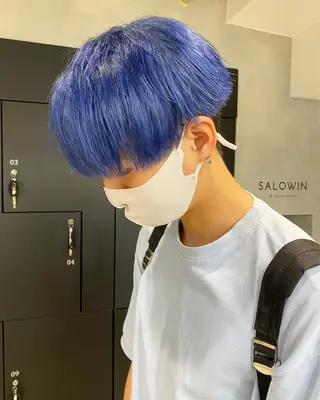 ショート カラー パーマ ヘアアレンジ メンズ 【池袋/スパイキー ショート】ⓝⓘⓜⓤのヘアスタイル