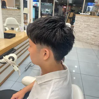 メンズ ダウンパーマ特化💎 ボブ・レイヤーりなのヘアスタイル