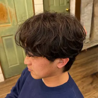 パーマ メンズパーマ✨️/ 縮毛カラー🫧あきはのヘアスタイル