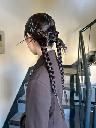 ロング ヘアアレンジ ☕️結【suii.】 ボブ/ヘアセット☕️のヘアスタイル