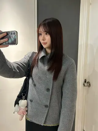 セミロング えり 堀江/ボブ /艶髪/レイヤーのヘアスタイル