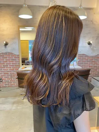 ロング カラー tocolaso 柏所属・レイヤーカット/ 根本瑠実のヘアスタイル