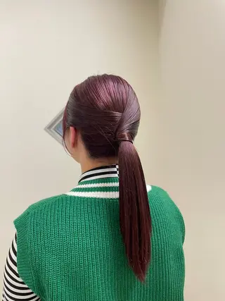 ロング カラー 菜々🫧新宿 透明感ケアブリーチのヘアスタイル