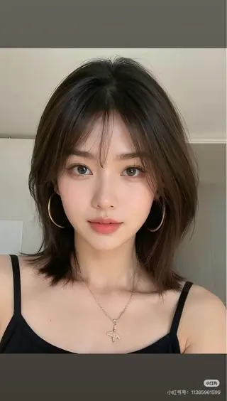 ミディアム ヘアアレンジ GLanz 朱蒙のヘアスタイル