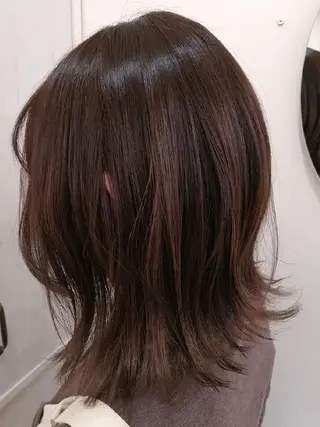 ミディアム カラー ✨METEO導入店✨ 髪質改善×縮毛矯正のヘアスタイル