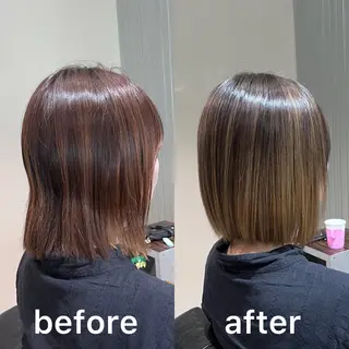 ショート カラー KIZU 髪質改善 オカルト怪談のヘアスタイル