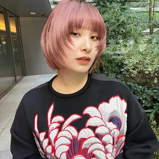 ショート カラー レイヤー専門家 ダブルカラー修のヘアスタイル