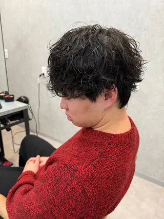 ミディアム パーマ メンズ メンズパーマ職人/ 天神/tatsukiのヘアスタイル