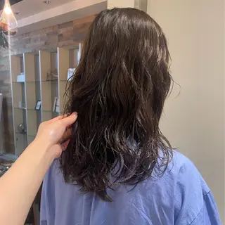 ロング パーマ ハイトーン/ 髪質改善/ヒロタリカのヘアスタイル