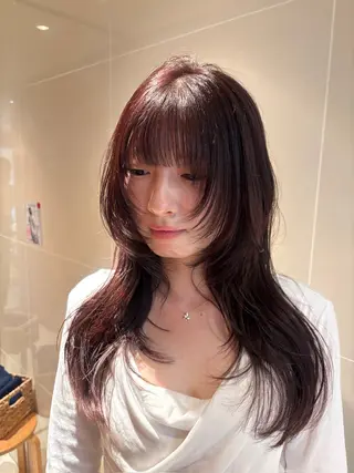 カラー 韓国風パーマ/ オリーブ🇰🇷あゆのヘアスタイル