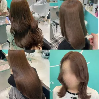 カラー mana/ブリーチ/ ヘアセット/メンズのヘアスタイル