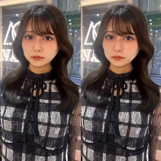 セミロング 🌈韓国レイヤー🌈 銀座　KANAのヘアスタイル