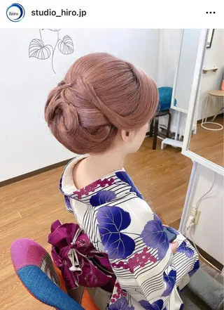 ロング 京都.祇園セットサロン:スタジオ ヒロ【Studio hiro】所属・ヒロ(hiro) •スタジオヒロのヘアスタイル