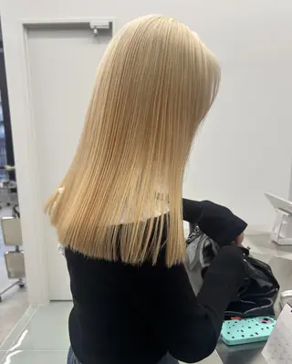 ロング カラー qiie ワンカラー ダブルカラーのヘアスタイル