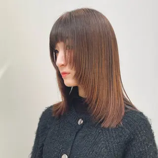 ミディアム レイヤーカット🪄 ヘアセット🪄シホのヘアスタイル
