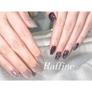 ネイル RAFFINE 月🦋🩵のネイルデザイン
