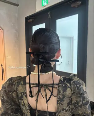 ロング 光本 杏のヘアスタイル