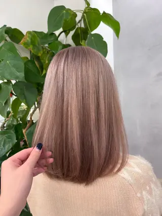 ミディアム カラー invitation   栄所属・suzu invitationのヘアスタイル