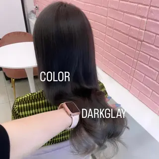 ロング カラー エクステ🩵ブリーチ 韓国ヘア🩵KAEのヘアスタイル