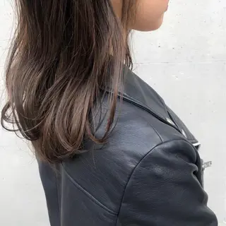 セミロング カラー ヘアアレンジ 酸性縮毛矯正🧴韓国 レイヤー/髪質改善のヘアスタイル