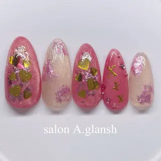 ネイル salon A.glansh所属・肌質改善salon♪ 効果がわかる♪南森町のネイルデザイン
