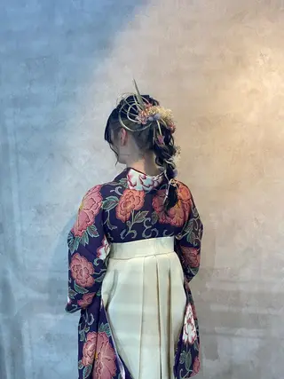 ロング ヘアアレンジ KISS SWAN所属・大天使 まいめろのヘアスタイル