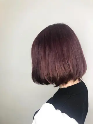 ミディアム カラー 艶髪職人 山本隼正のヘアスタイル