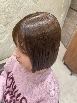 セミロング カラー 吉川沙知 /ナチュラルカラーのヘアスタイル