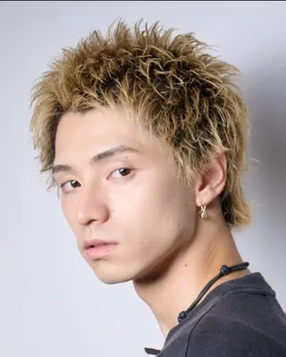 ショート カラー メンズ 曲がる縮毛矯正 メンズ特化/鈴木美璃のヘアスタイル