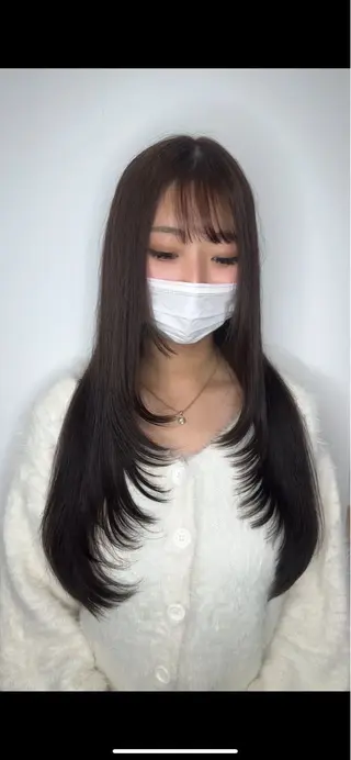 ロング little×RINNE栄【リトルリンネ】所属・のえる/透明感カラー /リトルリンネ/栄のヘアスタイル