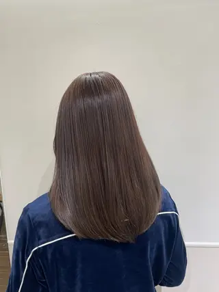 セミロング 縮毛矯正/レイヤー /ひかるのヘアスタイル