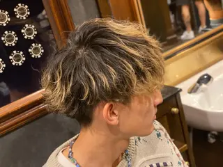 ショート パーマ メンズ 浅見 天翔のヘアスタイル