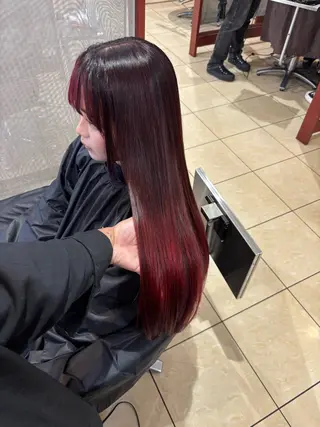 ロング カラー 坂本 優輝のヘアスタイル