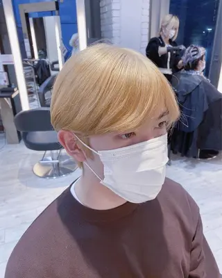 ショート メンズ 鈴木直之/ハイトーン /ボブ/美髪矯正のヘアスタイル