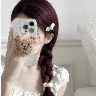 ロング ガーリー♡女の子っぽ ヘア♡ピンクカラー♡のヘアスタイル