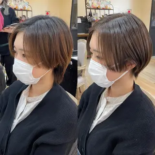 ショート 亀川蓮 Agu hairのヘアスタイル