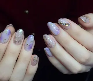 ネイル By moonネイル 🌷ワンホン/韓国風のネイルデザイン