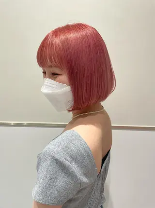 ショート Toiro所属・🤎小顔レイヤー /ベージュ🤎友香のヘアスタイル