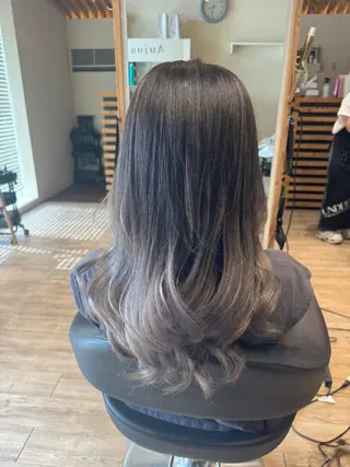 ロング カラー 関口 友行のヘアスタイル