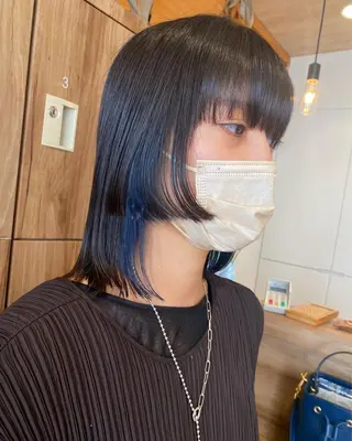 ミディアム カラー ヘアアレンジ パーマ指名No1 /namiのヘアスタイル