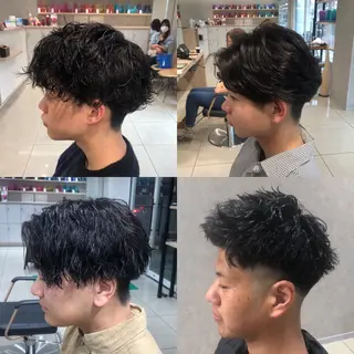 ショート パーマ メンズ 【持ちが良い！メンズ パーマ】田中颯汰のヘアスタイル