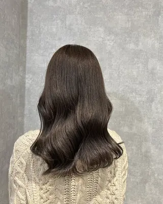 セミロング 最新ケアカラー 髪質改善YUTOのヘアスタイル