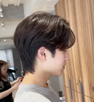 ショート メンズ 艶髪/透明感カラー/ 暖色/Runa✨🤍のヘアスタイル