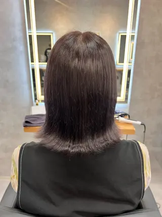 ミディアム カラー 渡邊 恋菜のヘアスタイル