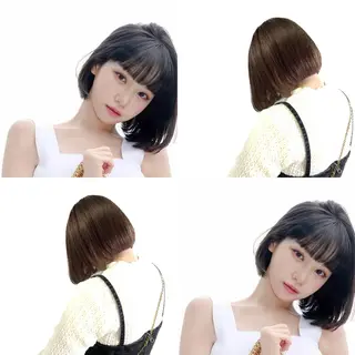 ショート カラー ボブヘアカット Rikapi❤️のヘアスタイル