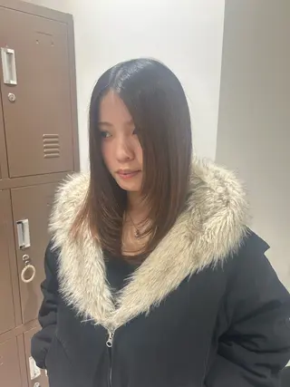 ミディアム 日向 / レディース カットモデル募集中のヘアスタイル