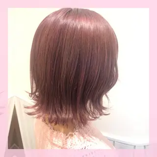 ミディアム カラー plum.所属・🍒前川 🍒のヘアスタイル