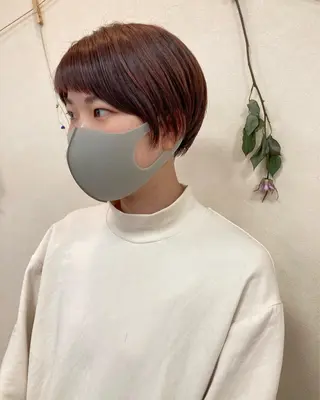 ショート カラー 初めてのショート お任せください✂️のヘアスタイル